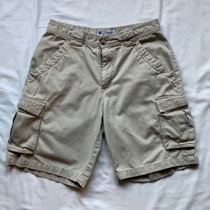 Columbia Sportswear Company Tan Hiking Cargo Shorts